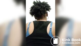 Healthy blk fem spread and shits