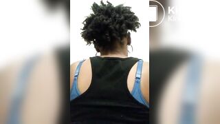 Healthy blk fem spread and shits