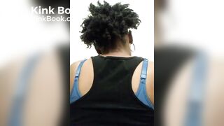 Healthy blk fem spread and shits