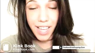 Logan shitting in toliet