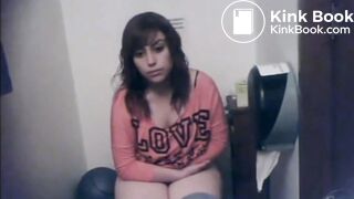 Cute girl pooping voyeur