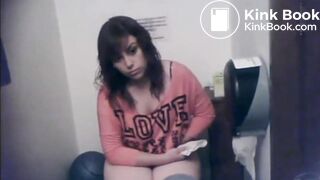 Cute girl pooping voyeur