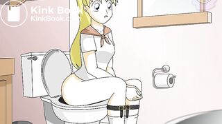 tiny in the toilet
