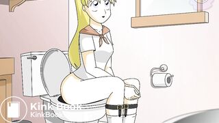 tiny in the toilet
