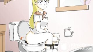 tiny in the toilet