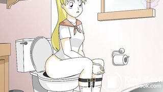 tiny in the toilet