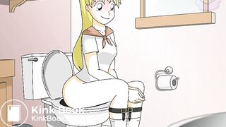 tiny in the toilet