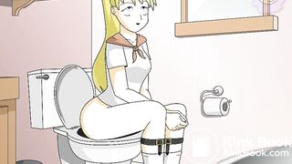 tiny in the toilet