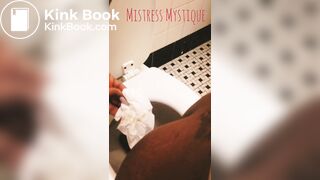 Caribbean cutie clogs the crapper!