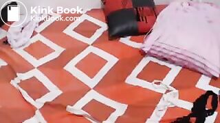 Stuffing panty into shitty ass