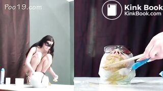 Guy eats 5 girl's shit part 2