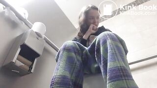 Sexy teen toilet poop and fart - video 3