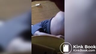 Middle aged Latina takes a noisy shit