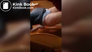 Middle aged Latina takes a noisy shit