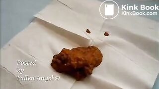 blonde shitting on sofa