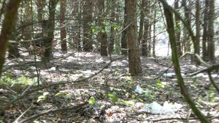 True female voyeur shit in the open