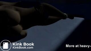 3D girl Pooping toilet Video