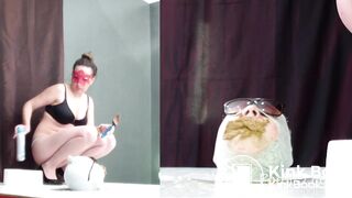 Massive shit eating.