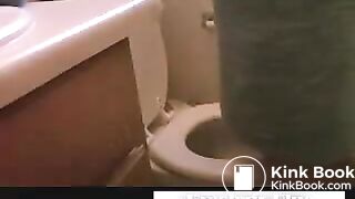 After shower toilet poop