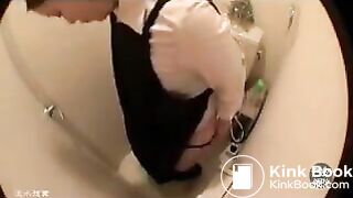 A poor video of a Japanese housekeeper