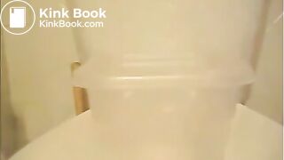 Big poop in container