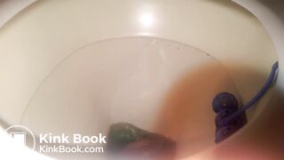 18-year old girl poopin in toilet