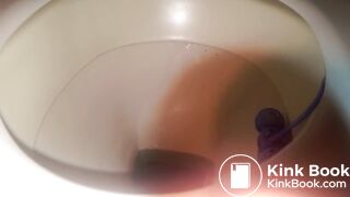 18-year old girl poopin in toilet