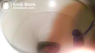 18-year old girl poopin in toilet