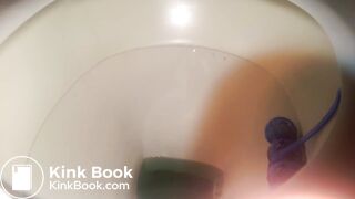 18-year old girl poopin in toilet