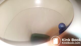 18-year old girl poopin in toilet