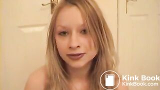 Eating some creamy yellow shit.