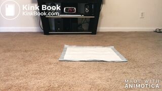 Country fat ebony shits in living room