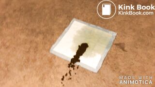 Country fat ebony shits in living room