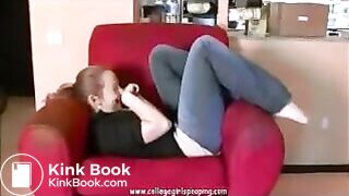 Farting Session and Shitting from a Chair