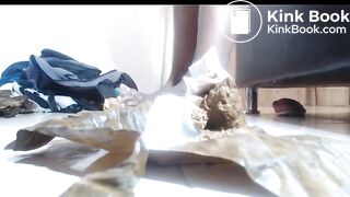 Ebony Latina Does Huge Endless Poop