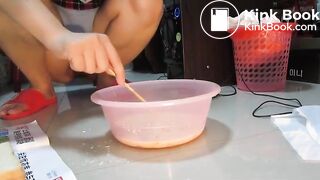 Cute girl Shitting made in china 3