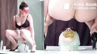 Guy eats 5 girl's shit part 5