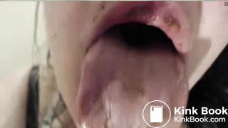 fat dirty girl play anal and shit eater