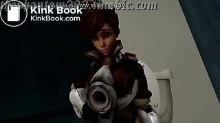 Tracer pooping toilet animation