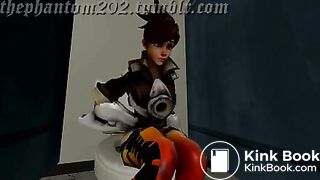 Tracer pooping toilet animation