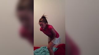 peyite girl desperate to poop in panties