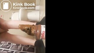 Huge Turd In a Nutella Jar