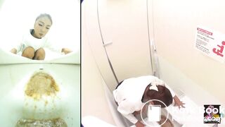 Japanese vomit in toilet - video 2