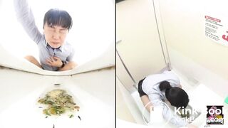 Japanese vomit in toilet - video 2