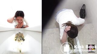 Japanese vomit in toilet - video 2