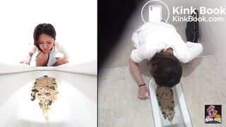 Japanese vomit in toilet - video 2