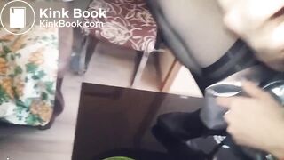 Nasty blonde MILF does it all.