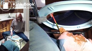 Shit in mouth close up 3.