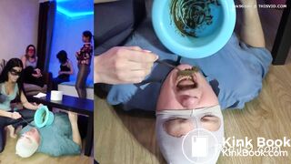 Yana,Christina and Amina feeds slave.