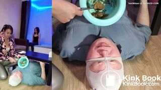 Yana,Christina and Amina feeds slave.